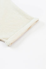 Load image into Gallery viewer, Beige Ribbed Elastic Waist Romper