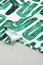 Load image into Gallery viewer, Puff Sleeve Top | Blackish Green Embroidered Frilled Printed Top