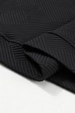 Load image into Gallery viewer, Drawstring Shorts Set | Black Textured Long Sleeve Top Shorts