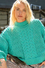 Load image into Gallery viewer, Cable Knit Sweater | Mock Neck