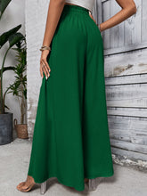Load image into Gallery viewer, Wide Leg Pants | Tied High Waist Wide Leg Pants