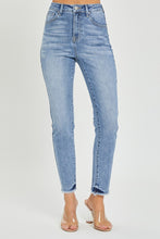Load image into Gallery viewer, RISEN Full Size High Rise Frayed Hem Skinny Jeans | Blue Jeans
