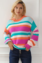 Load image into Gallery viewer, Striped Long Sleeve Knit Top