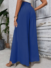 Load image into Gallery viewer, Wide Leg Pants | Tied High Waist Wide Leg Pants