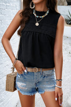 Load image into Gallery viewer, Womens Tank Top | Swiss Dot Round Neck Tank | top