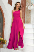 Load image into Gallery viewer, Formal Gown | One-Shoulder Split Maxi Dress