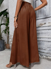 Load image into Gallery viewer, Wide Leg Pants | Tied High Waist Wide Leg Pants