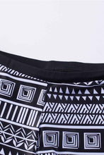 Load image into Gallery viewer, Black 3pcs Mesh Cutout Print Tankini Swimsuit | Swimwear/Tankinis