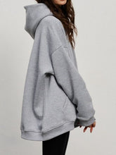 Load image into Gallery viewer, Pocketed Long Sleeve Hoodie | Dropped Shoulder