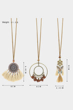 Load image into Gallery viewer, Multicolor 3pcs Bohemian Retro Tasseled Pendant Necklace | Accessories/Jewelry