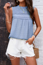 Load image into Gallery viewer, Womens Tank Top | Swiss Dot Round Neck Tank | top