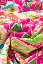 Load image into Gallery viewer, Babydoll Blouse | Orange Geometric Print Bell Sleeve O Neck