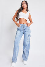 Load image into Gallery viewer, Cargo Jeans | High-Rise Straight Cargo Jeans
