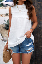 Load image into Gallery viewer, Womens Tank Top | Swiss Dot Round Neck Tank | top