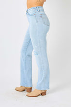 Load image into Gallery viewer, Judy Blue Full Size High Waist Distressed Straight Jeans | Blue Jeans