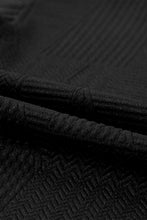 Load image into Gallery viewer, Drawstring Shorts Set | Black Ruffle Split Top and Shorts