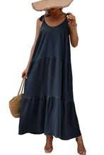Load image into Gallery viewer, Maxi Dress | Tie-Shoulder Tiered Dress