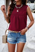 Load image into Gallery viewer, Womens Tank Top | Swiss Dot Round Neck Tank | top