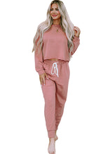 Load image into Gallery viewer, Activewear | Pink Solid Sport Boxy Fit Pullover & Pants Outfit