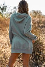 Load image into Gallery viewer, Blue Kangaroo Pocket Oversized Hoodie with Slits | Tops/Sweatshirts & Hoodies