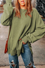 Load image into Gallery viewer, Womens Long Sleeve Blouse | Dropped Shoulder Round Neck Blouse | Tops/Sweatshirts & Hoodies