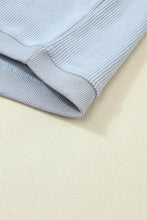 Load image into Gallery viewer, Grey Oversized Sweatshirt | Ribbed Corded Oversized Top