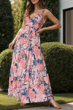Load image into Gallery viewer, Maxi Dress | Tied Printed Surplice Cami Dress