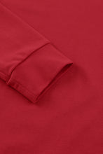 Load image into Gallery viewer, Fiery Red Solid Round Neck Raglan Sleeve Sweatshirt | Tops/Sweatshirts & Hoodies