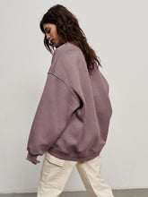 Load image into Gallery viewer, Oversize Round Neck Sweatshirt | Dropped Shoulder