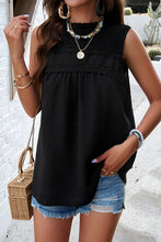 Load image into Gallery viewer, Womens Tank Top | Swiss Dot Round Neck Tank | top