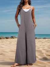 Load image into Gallery viewer, Wide Leg Jumpsuit | V-Neck Spaghetti Strap Jumpsuit