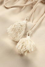 Load image into Gallery viewer, Beige Leopard Mesh Bubble Sleeve Split Neck Blouse | Tops/Blouses & Shirts