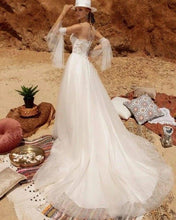 Load image into Gallery viewer, Beach Wedding Dress-Bohemian A Line Wedding Dress | Wedding Dresses