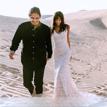 Load image into Gallery viewer, Bohemian Wedding Dress-Lace Mermaid Beach Wedding Dress | Wedding Dresses