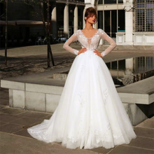 Load image into Gallery viewer, Bohemian Wedding Dress-Long Sleeve Lace Princess Wedding Dress | Wedding Dresses