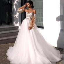 Load image into Gallery viewer, Bohemian Wedding Dress-Lace Princess Wedding Gown | Wedding Dresses