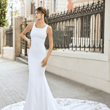 Load image into Gallery viewer, Mermaid Wedding Dress-Simple Lace Bridal Gown | Wedding Dresses
