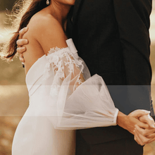 Load image into Gallery viewer, Simple Wedding Dress-Mermaid Backless Bridal Gown | Wedding Dresses