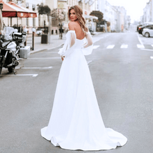 Load image into Gallery viewer, Simple Wedding Dress-Bohemian Wedding Dress- Beach Bridal Gown | Wedding Dresses