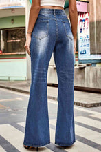 Load image into Gallery viewer, Blue Jeans-Buttoned Loose Fit Blue Jeans with Pockets | Blue Jeans
