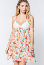 Load image into Gallery viewer, Mini Dress | V-neck Open Back Floral Mini Dress