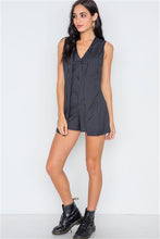 Load image into Gallery viewer, Stripe Pattern Romper | Button Down Sleeveless Romper