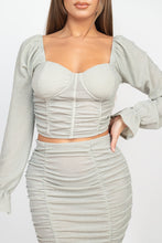 Load image into Gallery viewer, BodyCon Skirt Set | Sparkling Long Sleeve Skirts Set