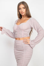 Load image into Gallery viewer, BodyCon Skirt Set | Sparkling Long Sleeves Skirts Set