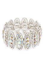 Load image into Gallery viewer, Fashion Bracelet | Rhinestone Oval Stretch Bracelet