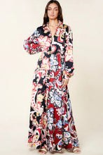 Load image into Gallery viewer, Color Block Printed V Neck Dress