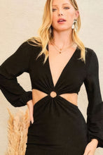 Load image into Gallery viewer, Black Cut Out Dress