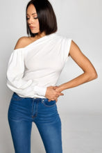 Load image into Gallery viewer, Ladies One-shoulder Top