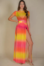 Load image into Gallery viewer, BodyCon Skirt | High Split Mesh Sheer Maxi Skirt