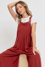 Load image into Gallery viewer, Adjustable Strap Overall Wide Leg Jumpsuit